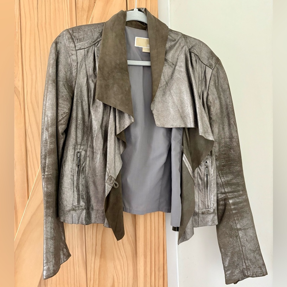 Distressed Metallic Jacket
